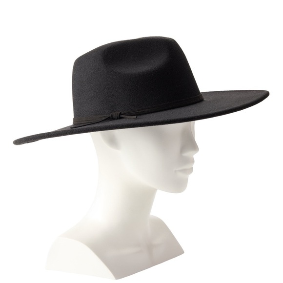 Sonoma Black Wide-Brim Fedora Hat - Picture 1 of 6